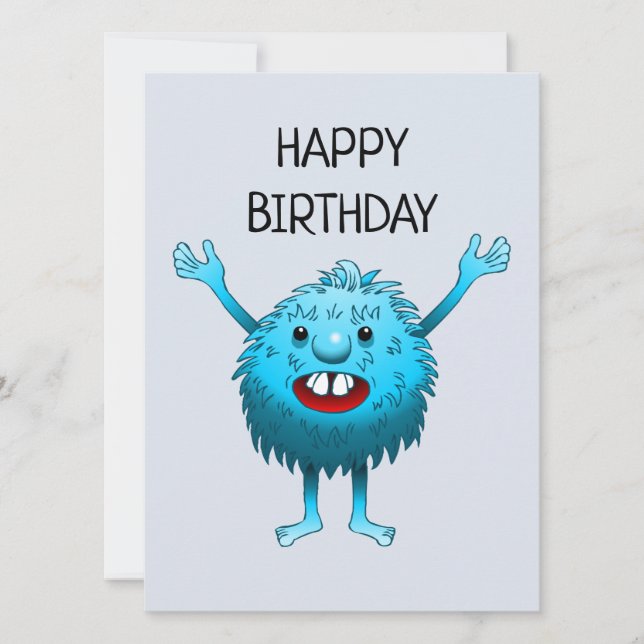 Feliz cumpleaños de la pequeña criatura (Anverso)