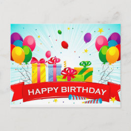 feliz cumpleaños de la postal