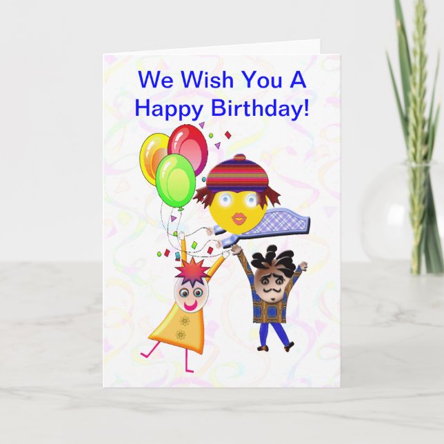 Feliz cumpleaños de la tarjeta de felicitación del (Anverso)