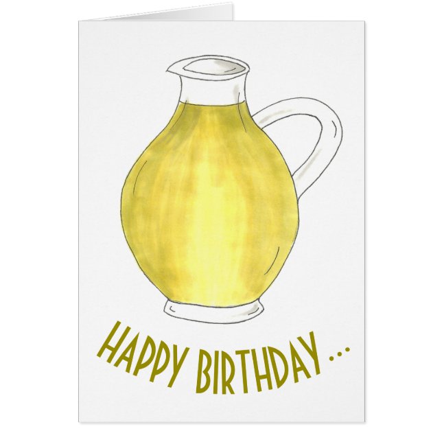 Feliz cumpleaños de todo el aceite de oliva italia (Frente)