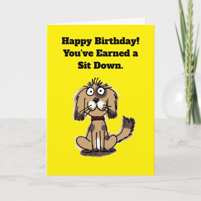 Feliz Cumpleaños De Tu Perro Tarjeta Divertida (Anverso)