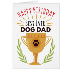 ¡Feliz cumpleaños del perro - el mejor nunca papá