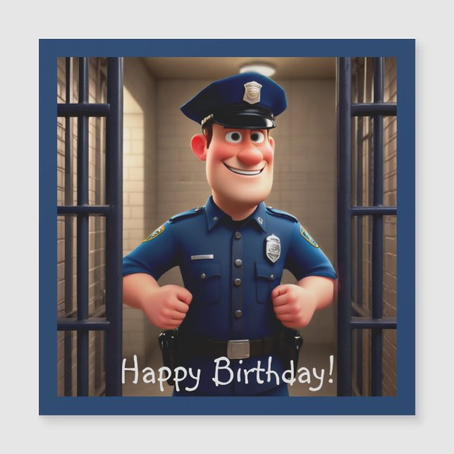 Feliz cumpleaños del policía (Anverso)