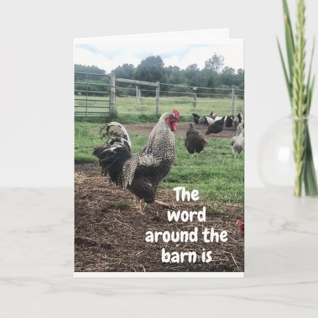 FELIZ CUMPLEAÑOS DESDE ABAJO EN LA TARJETA DE LA G (Anverso)