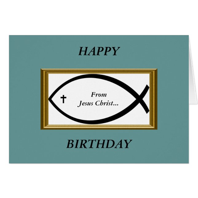 Feliz cumpleaños desde Jesucristo (Anverso (Horizontal))