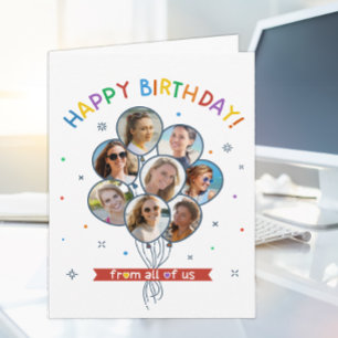 Feliz cumpleaños desde la tarjeta de todos nosotro