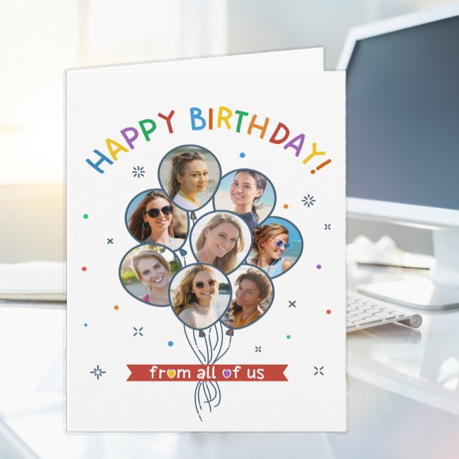 Feliz cumpleaños desde la tarjeta de todos nosotro (HAPPY BIRTHDAY CARD)