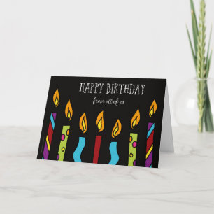 Feliz cumpleaños desde la tarjeta de todos nosotro