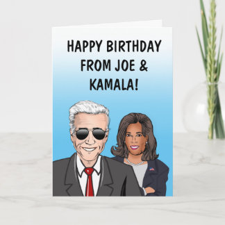 Feliz cumpleaños desde la tarjeta Joe & Kamala