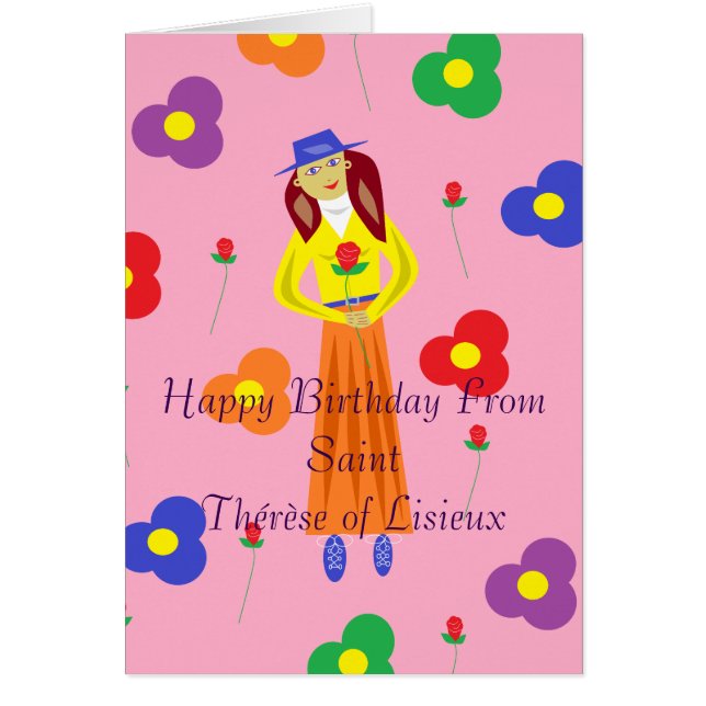 Feliz cumpleaños desde St. Thérèse de Lisieux (Frente)