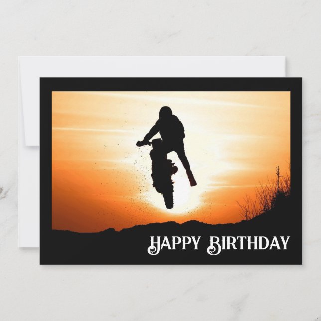 Feliz cumpleaños Día de cumpleaños para la bicicle (Anverso)