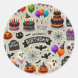 Feliz cumpleaños, Día de pegatinas de Halloween