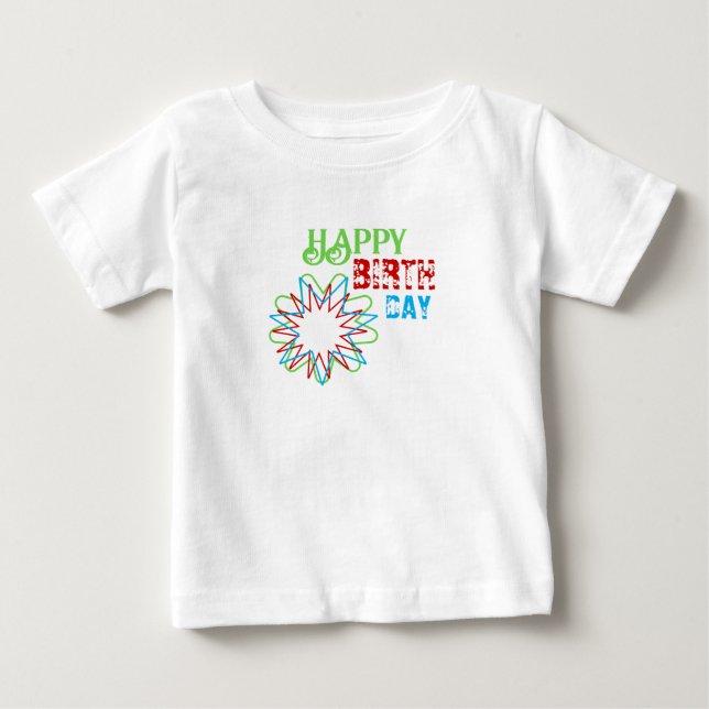 Feliz cumpleaños Divertido niños camiseta (Anverso)