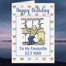 Feliz cumpleaños DIY Man