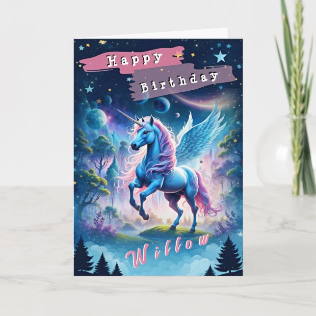 Feliz cumpleaños (editable) tarjeta de felicitació (Anverso)