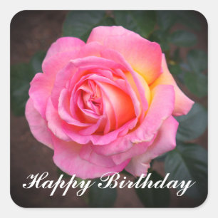 Feliz cumpleaños Elle Rosa #3 Pegatinas