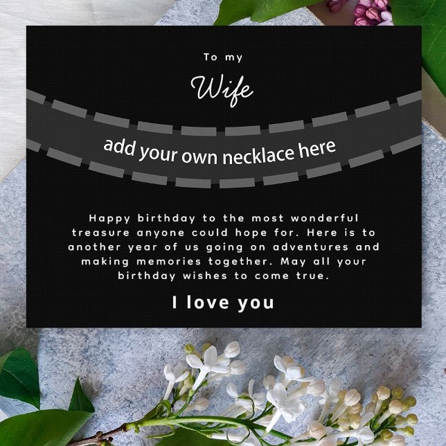 Feliz cumpleaños, esposa, regalo de joyería (Subido por el creador)