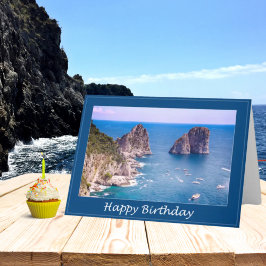 Feliz cumpleaños, famosas tarjetas de Rocas Capri