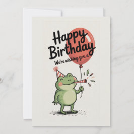 Feliz Cumpleaños Fiesta de Rana