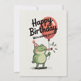 Feliz Cumpleaños Fiesta de Rana