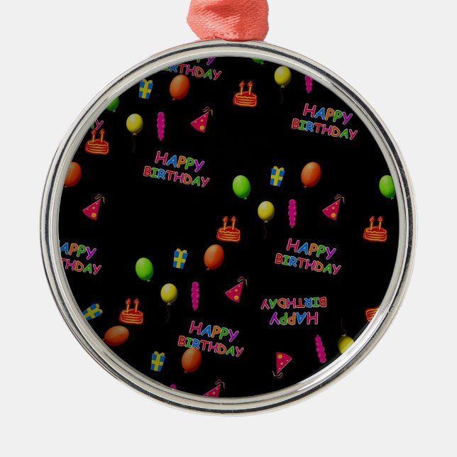 Feliz cumpleaños Fiesta Decoración Globos Gorra Pa (Frente)