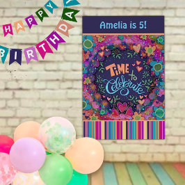Feliz cumpleaños Fun Personalizado colorido Fun fl
