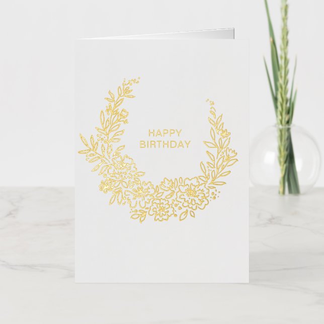 Feliz cumpleaños, Golden Wreath (Anverso)