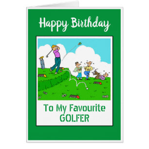Feliz cumpleaños Golfer