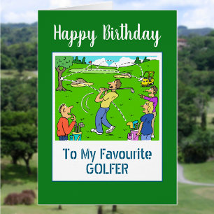 Feliz cumpleaños Golfer