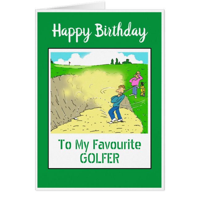 Feliz Cumpleaños Golfista (Frente)