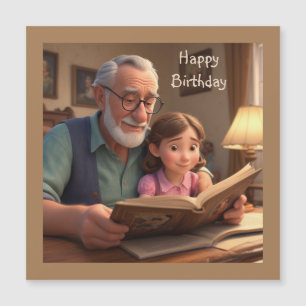 Feliz cumpleaños Grampa Magnetic Card