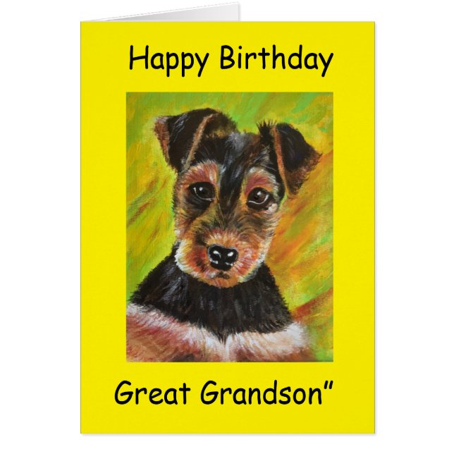 Feliz cumpleaños, gran nieto (Frente)