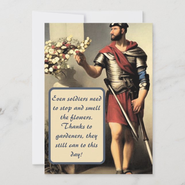 ¡Feliz cumpleaños, grandioso jardinero! Tarjeta de (Anverso)