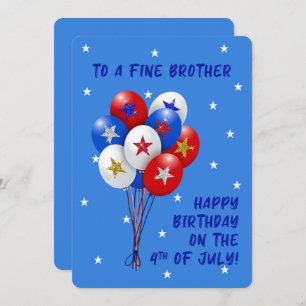 Feliz cumpleaños Hermano Julio Globos Patrióticos