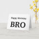 Feliz cumpleaños, hermano, tarjeta de felicitación (Yellow Flower)