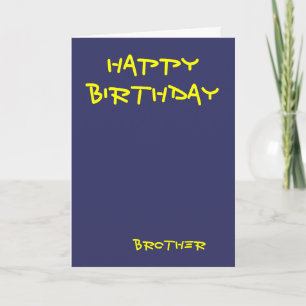 Feliz cumpleaños, hermano, tarjetas de felicitació