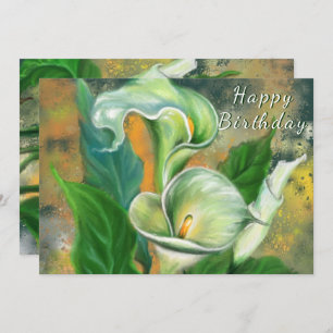 Feliz cumpleaños - Hermosa flor de Calla Lily -