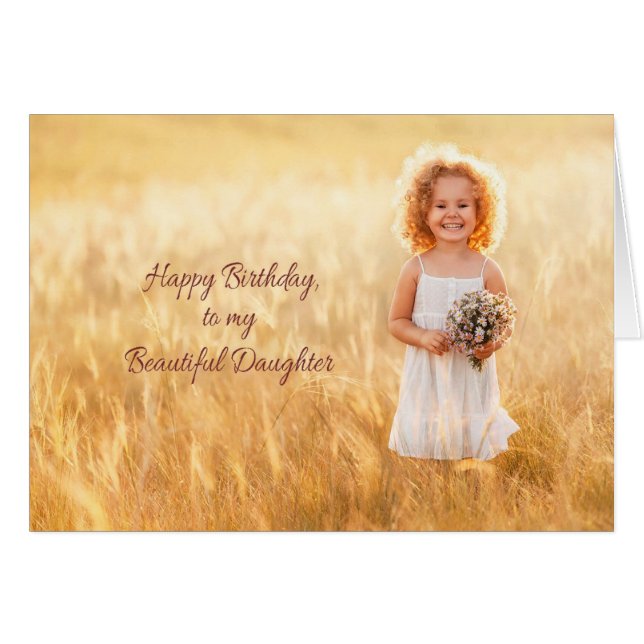 Feliz cumpleaños, hija (Anverso (Horizontal))