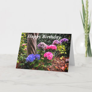 Feliz cumpleaños Hydrangeas #1 tarjeta