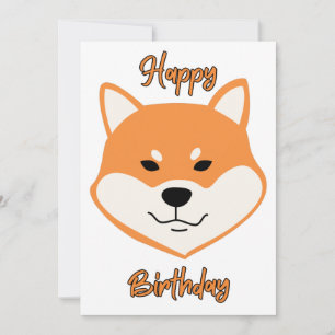 Feliz Cumpleaños Invitación Original Shiba Inu
