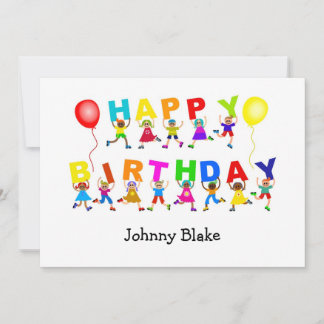 Feliz cumpleaños, invitaciones de fiesta infantil