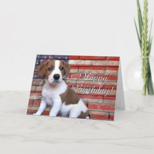 Feliz cumpleaños Jack Russell Terrier tarjeta de b