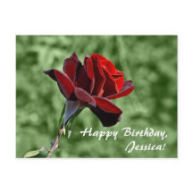 ¡Feliz cumpleaños, Jessica! Tarjeta postal