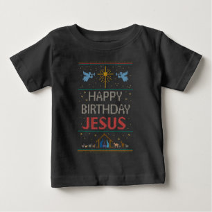 Feliz cumpleaños Jesucristo Navidades suéter
