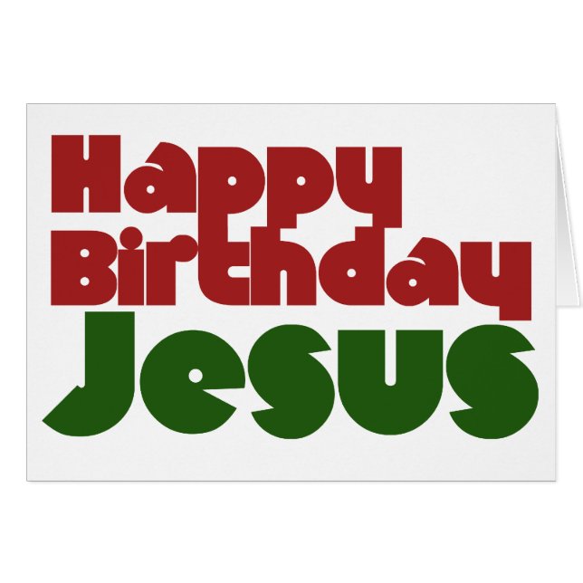 Feliz cumpleaños, Jesús (Anverso (Horizontal))
