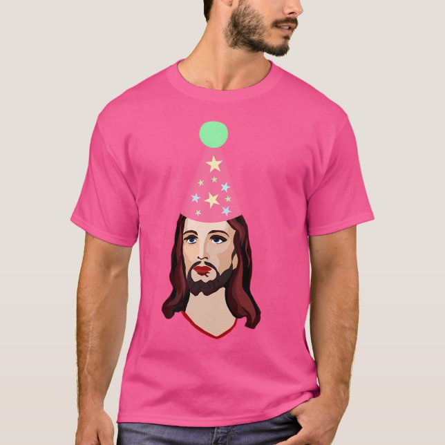 Feliz cumpleaños Jesús Divertido Navidad Camisa (Anverso)