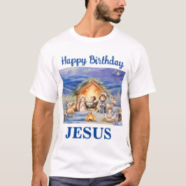 Feliz cumpleaños, Jesús Navidades Camiseta masculi