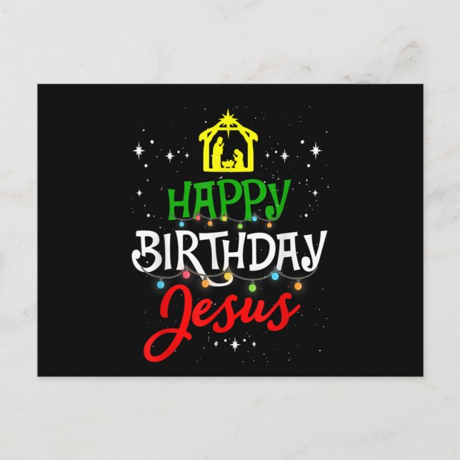 Feliz cumpleaños, Jesús Navidades Navidad Pajama (Anverso)