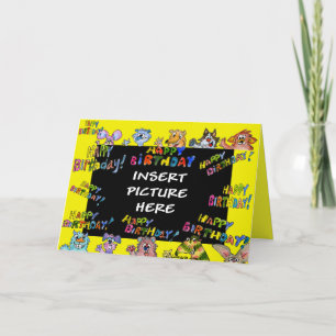 Feliz cumpleaños - la bestia desea la tarjeta de