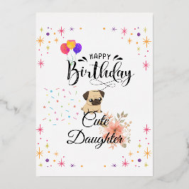 Feliz cumpleaños lindo tarjeta de regalo de cumple